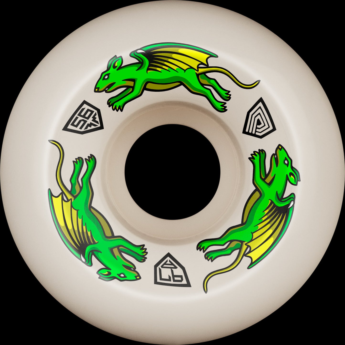 Powell Peralta Dragon Formula Nano Rats Skateboard Wheels 56mm x 39mm 97A 4pk