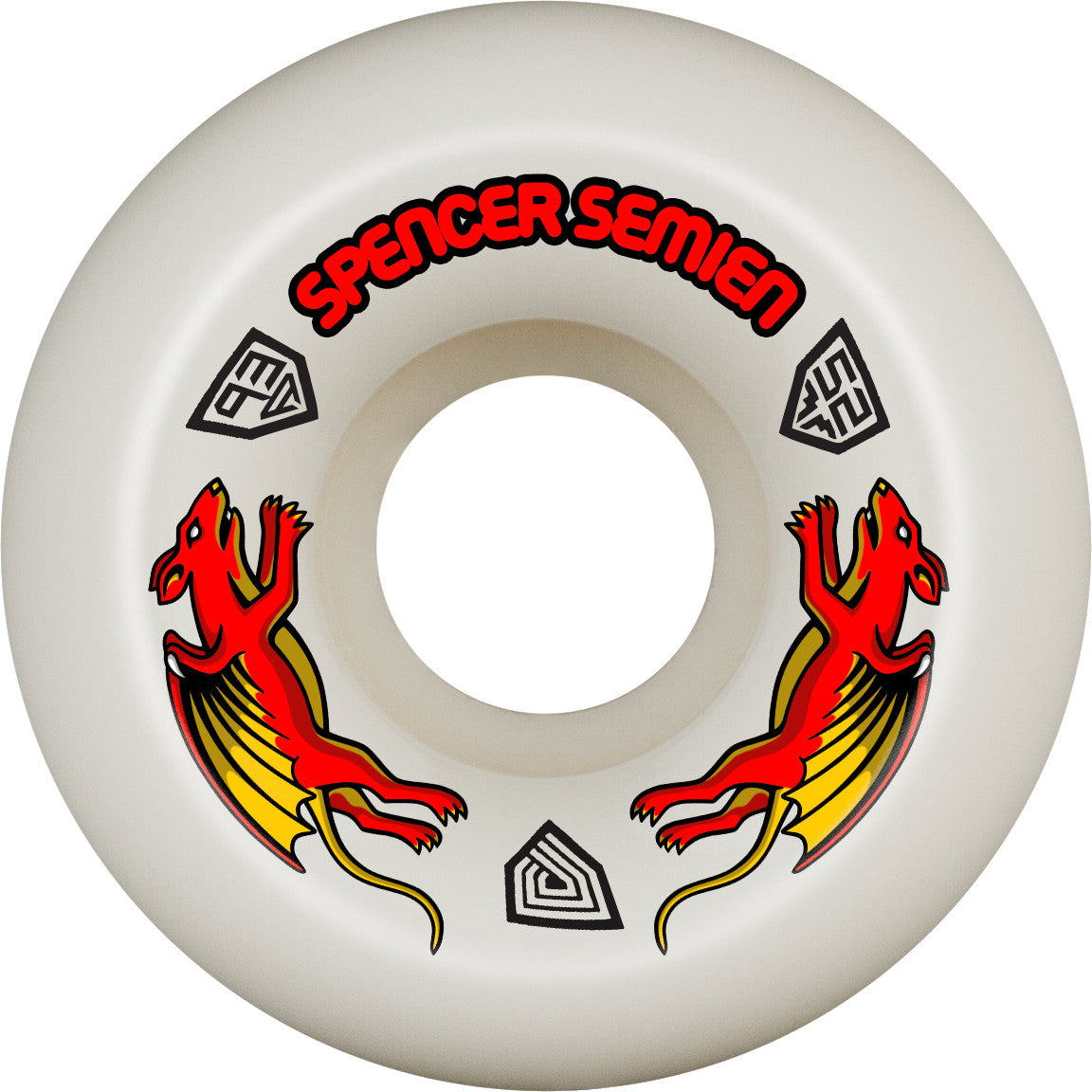 Powell Peralta Dragon Formula Skateboard Wheels Nano Rat Spencer Semien Model 52mm x 30mm 93A