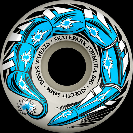 BONES WHEELS SPF SKATEBOARD WHEELS SCORPEEDO 54 P5 SIDECUT SKATEPARK FORMULA 84B 4K