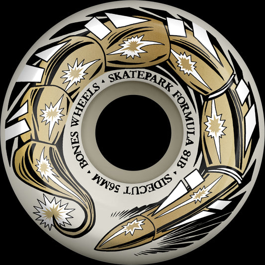 BONES WHEELS SPF SKATEBOARD WHEELS SCORPEEDO 56 P5 SIDECUT SKATEPARK FORMULA 81B 4K
