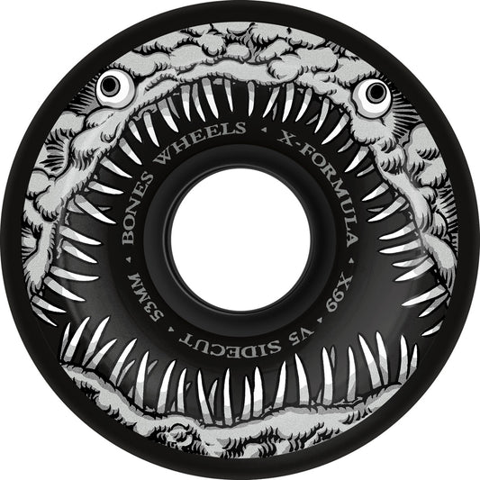 BONES WHEELS X-Formula Skateboard Wheels Dark Waters 53mm V5 Sidecut 99A Blk