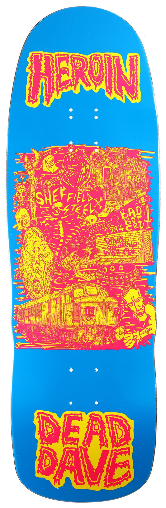 Heroin Skateboards DEAD DAVE ALLEGORY OF FEAR 10.1 Deck