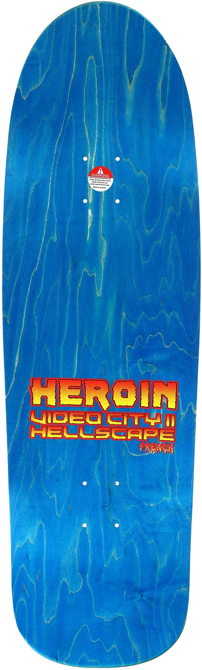HEROIN QUESTIONS HELLSCAPE 10.0 SKATEBOARD DECK