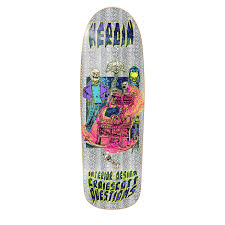 HEROIN QUESTIONS HELLSCAPE 10.0 SKATEBOARD DECK