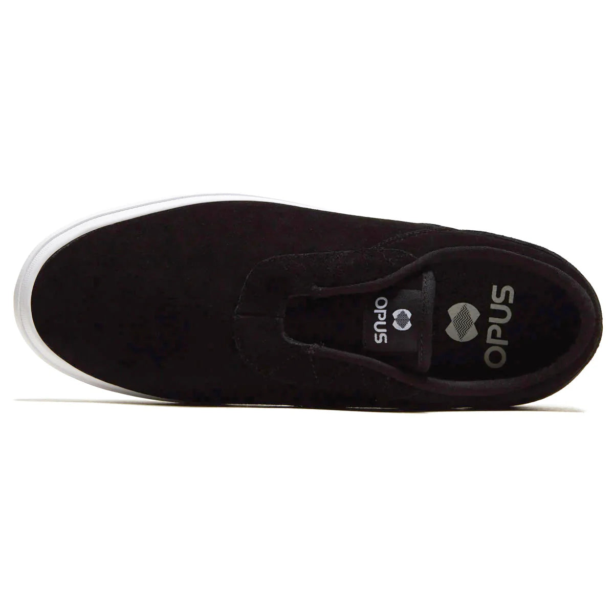 Opus Footwear Honey Slip - Black Suede / White